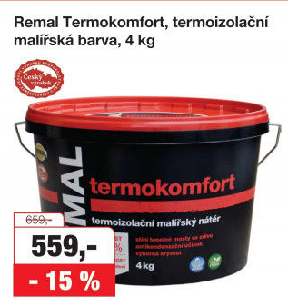 Malířský nátěr Termokomfort Remal
