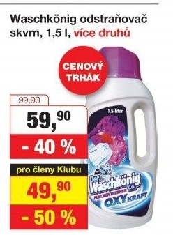 Odstraňovač skvrn tekutý Waschkönig