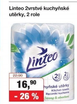 Utěrky kuchyňské 2vrstvé Linteo
