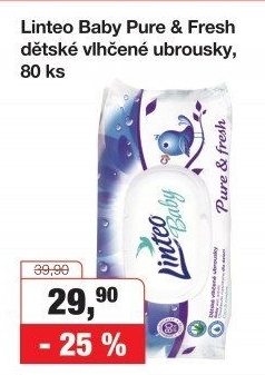 Vlhčené ubrousky dětské Linteo Baby