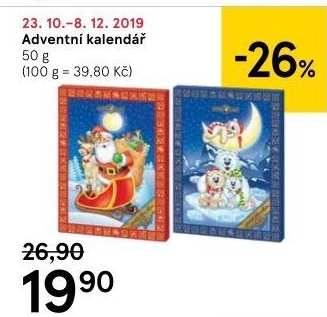 Adventní kalendář Chocoland