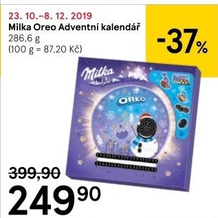 Adventní kalendář Oreo Milka