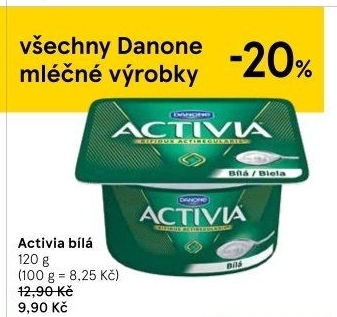 Bílý jogurt Activia Danone