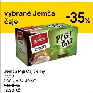Černý Pigi čaj Jemča