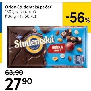Čokoláda Studentská pečeť Orion