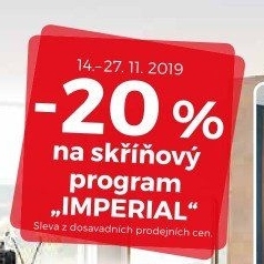 -20% na skříňový systém Imperial