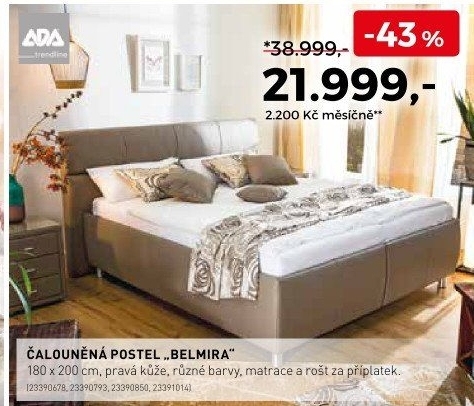 Čalouněná postel Belmira