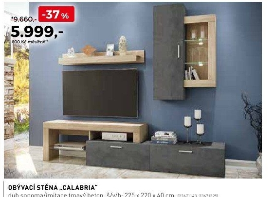 Obývací stěna Calabria