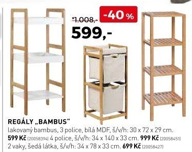Regály Bambus