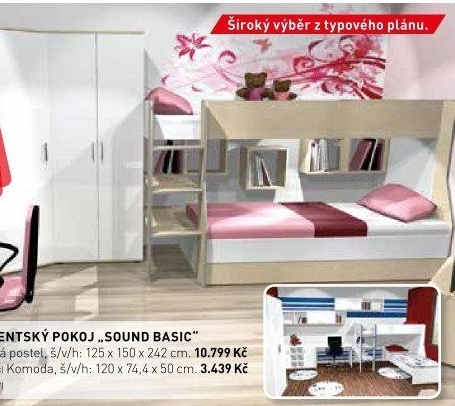 Studentský pokoj Sound basic