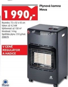 Plynová kamna Meva