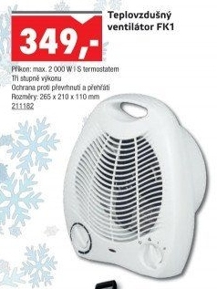 Teplovzdušný ventilátor FK 1K