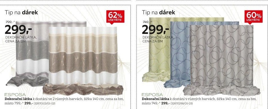DEKORAČNÍ LÁTKA