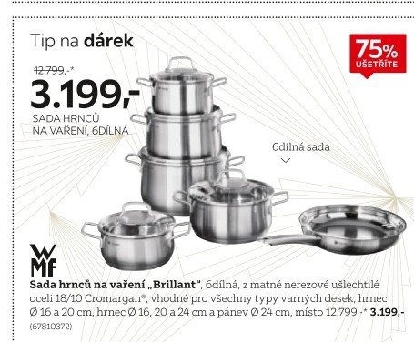 Sada nerezových hrnců