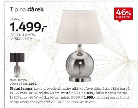 Stolní svítidlo