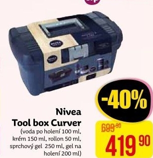 Dárková sada Nivea Men Toolbox Curver
