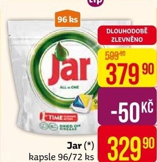 Kapsle do myčky Jar