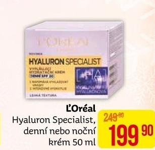 Krém pleťový Hyaluron Specialist L'