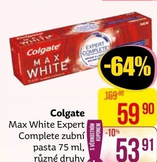 Pasta na zuby Max White Expert Complete Colgate