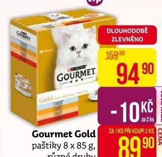 Paštika pro kočky Gold Gourmet Purina