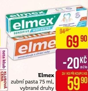 Pasty na zuby Elmex