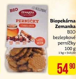 Perníčky bez lepku Biopekárna Zemanka