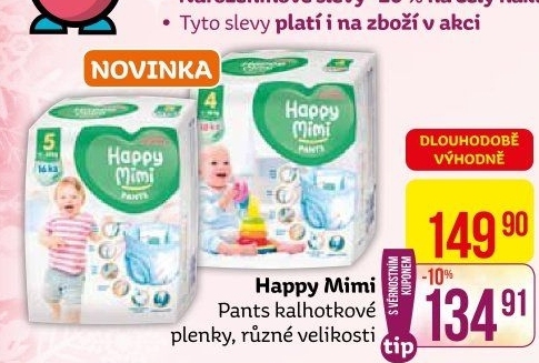 Pleny dětské Happy Mimi Pants