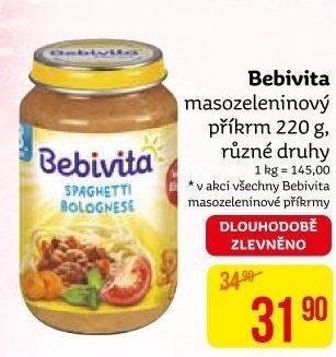Příkrm masozeleninový Bebivita