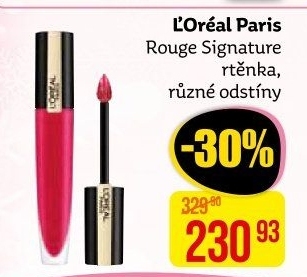 Rtěnka tekutá matná Rouge Signature L'