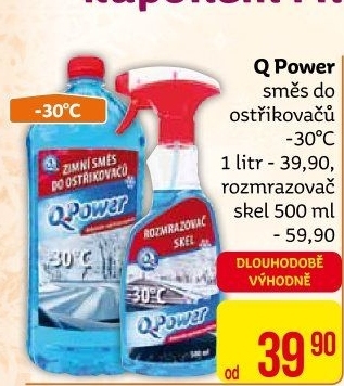 Směs do ostřikovačů zimní Q Power