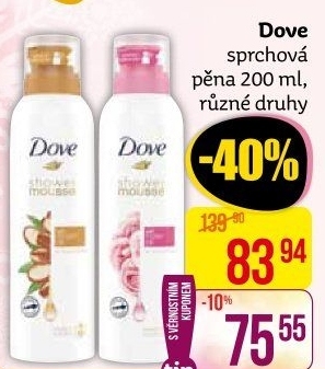 Sprchová pěna Dove