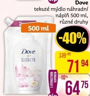 Tekuté mýdlo Dove - náhradní náplň
