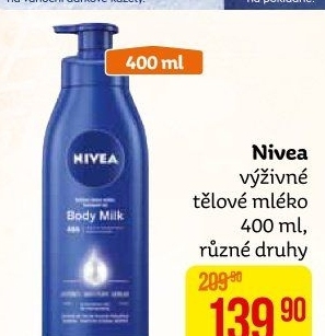 Tělová mléka Nivea