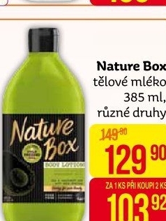 Tělové mléko Nature box