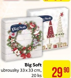 Ubrousky papírové vánoční Big Soft
