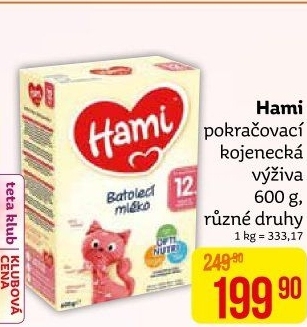 Výživa mléčná Hami