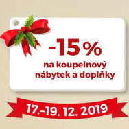 -15% na koupelnový nábytek a doplňky