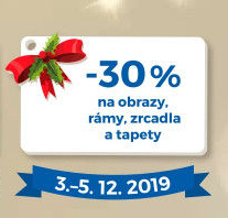 -30% na obrazy, rámy, zrcadla a tapety