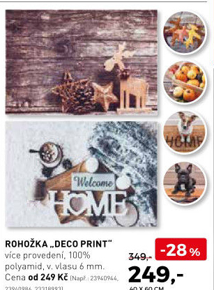 Rohožka deco print