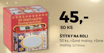 Štítky na roli