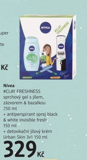 Dárková kazeta #Clay Freshness Nivea