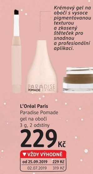 Gel na obočí Paradise Extatic L'