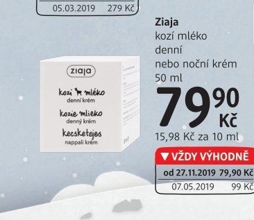 Krém pleťový kozí Ziaja