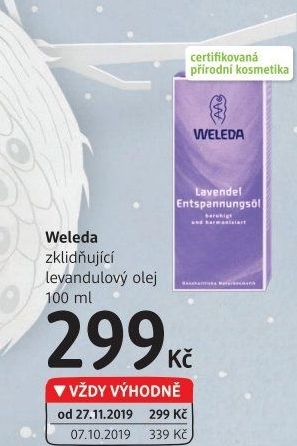 Olej zklidňující levandulový Weleda