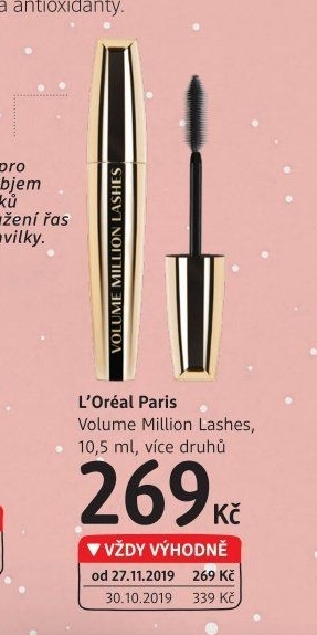 Řasenka Volume Million Lashes L'