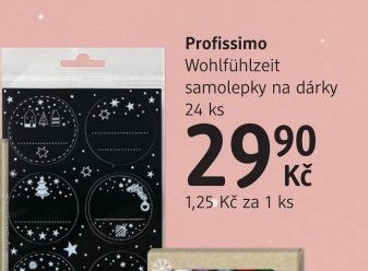 Samolepky na dárky Profissimo