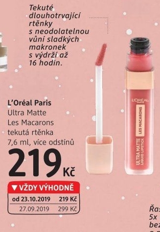 Tekutá rtěnka matná Ultra Matte Les Macarons L'