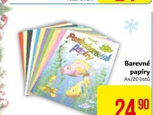 Barevné papíry A4