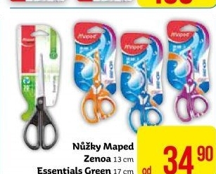 Nůžky Essentials Green Maped