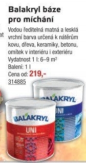 Barva Balakryl UNI mat